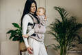 Mochila LennyUpGrade, talla estándar, tejido herringbone 100% algodón - LITTLE HERRINGBONE ALMOND  #babywearing