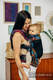 Porte-bébé en maille LennyUpGrade, taille standard, jacquard (75% coton, 25% polyester) - TANGLED - BEHIND THE SUN #babywearing