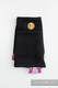 Drool Pads & Reach Straps Set, (60% cotton, 40% polyester) - LITTLE HERRINGBONE EBONY BLACK  #babywearing