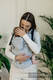 Meine erste Tragehilfe - LennyGo - LITTLE HERRINGBONE GRAU, Größe Baby, Fischgrätmuster, 100% Baumwolle (grad B) #babywearing