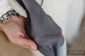 Écharpe de la gamme de base, sergé brisé, 100 % coton - COOL GREY - taille XS  #babywearing