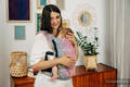 Mochila LennyLight, talla estándar, tejido jaqurad 100% algodón - WILD WINE - VINEYARD #babywearing