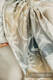 Sling, jacquard (100 % coton) - avec épaule sans plis - JURASSIC PARK - ICE DESERT - standard 1.8m #babywearing