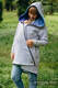 Asymetryczna Bluza - Szary Melanż z Pawi Ogon Fantazja - rozmiar 5XL #babywearing