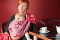 Baby Wrap, Jacquard Weave (100% cotton) - POWER OF LOVE - size L #babywearing