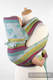 MEI-TAI carrier Mini, jacquard weave - 100% cotton - with hood, Mint Lace #babywearing
