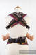 Ergonomic Carrier, Baby Size, jacquard weave 100% cotton - COFFEE LACE, Second Generation, Reverse #babywearing