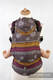 Ergonomic Carrier, Baby Size, jacquard weave 100% cotton - COFFEE LACE, Second Generation, Reverse #babywearing