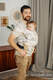 Nosidełko  LennyHybrid Half Buckle, splot żakardowy, 100% bawełna , rozmiar standard - PARK JURAJSKI - ICE DESERT (drugi gatunek) #babywearing