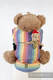 Doll Carrier made of woven fabric, 60% cotton 40 % bamboo - SUNRISE  RAINBOW #babywearing