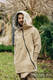 Asymmetrical Hoodie - Beige with Jurassic Park - Ice Desert - size XXS #babywearing