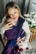 Baby Wrap, Jacquard Weave (100% cotton) - WILD WINE - BOUQUET - size XS #babywearing