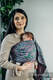 Żakardowa chusta kółkowa do noszenia dzieci, (100% bawełna), ramię bez zakładek - WOLNY DUCH - SASSY - standard 1.8m #babywearing