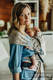 Mochila LennyHybrid Half Buckle, talla estándar, tejido jaqurad 100% algodón - PETALS - RESTFUL #babywearing