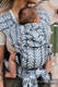 Mochila LennyHybrid Half Buckle, talla estándar, tejido jaqurad (100% viscosa de bambú) - CATKIN - WILLOW #babywearing