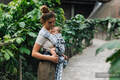 Mochila LennyHybrid Half Buckle, talla estándar, tejido jaqurad (100% viscosa de bambú) - CATKIN - WILLOW #babywearing