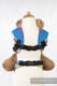 Nosidełko dla lalek z tkaniny chustowej - NIEBIESKA ZUMBA #babywearing