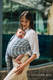 Żakardowa chusta kółkowa do noszenia dzieci, 100% wiskoza bambusowa, ramię bez zakładek - CATKIN - WILLOW - standard 1.8m #babywearing