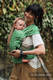 Mochila LennyHybrid Half Buckle, talla estándar, tejido jaqurad (54% algodón, 46% TENCEL) - ENCHANTED NOOK - EVERGREEN #babywearing