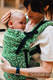 Nosidełko LennyUpGrade  z tkaniny żakardowej (54% bawełna, 46% TENCEL), rozmiar standard - ZACZAROWANY ZAKĄTEK - EVERGREEN #babywearing