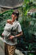 Mochila LennyLight, talla estándar, tejido jaquard (55% algodón, 45% lino) - conversión de fular WILD WINE - PATH #babywearing