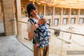 Nosidełko LennyUpGrade  z tkaniny żakardowej,100% wiskoza bambusowa, rozmiar standard - VIRIDIFLORA - ROYAL BABY #babywearing