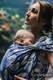 Tragetuch, Jacquardwebung (100% Bambus Viskose) - VIRIDIFLORA - ROYAL BABY - Größe M #babywearing