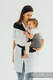 LennyHip Tragehilfe (Hälfte der LennyTwin), Größe Standard, Fischgrätmuster, 100% Baumwolle - LITTLE HERRINGBONE OMBRE GREY #babywearing