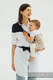 LennyHip Tragehilfe (Hälfte der LennyTwin), Größe Standard, Kreuzköper-Bindung, 100% Baumwolle - PEANUT BUTTER #babywearing