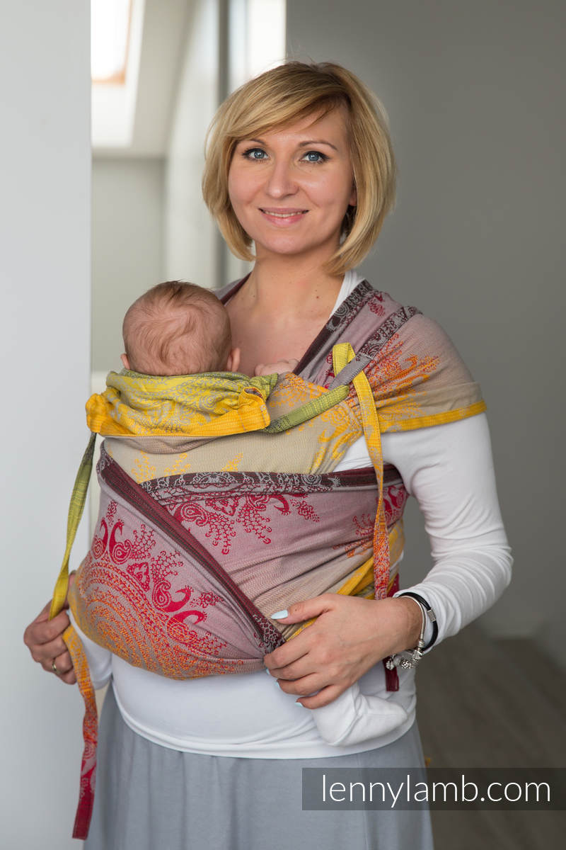 WRAP TAI carrier Toddler with hood jacquard twill 100 cotton