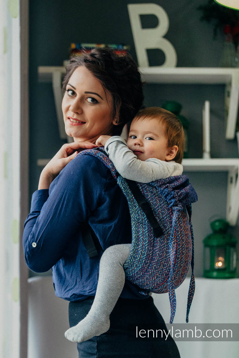 Lenny Buckle Onbuhimo baby carrier, toddler size, jacquard