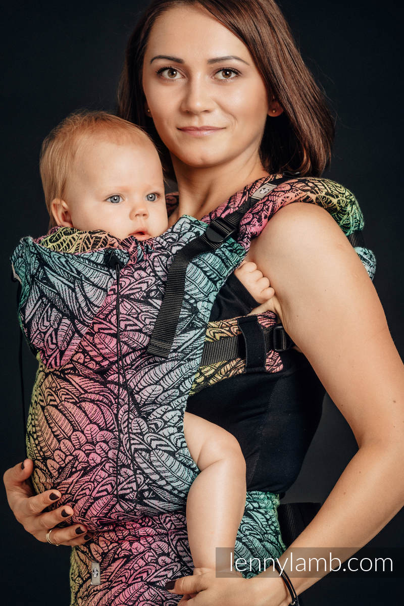 Ergonomic Carrier Baby Size Jacquard Weave 100 Cotton Wild
