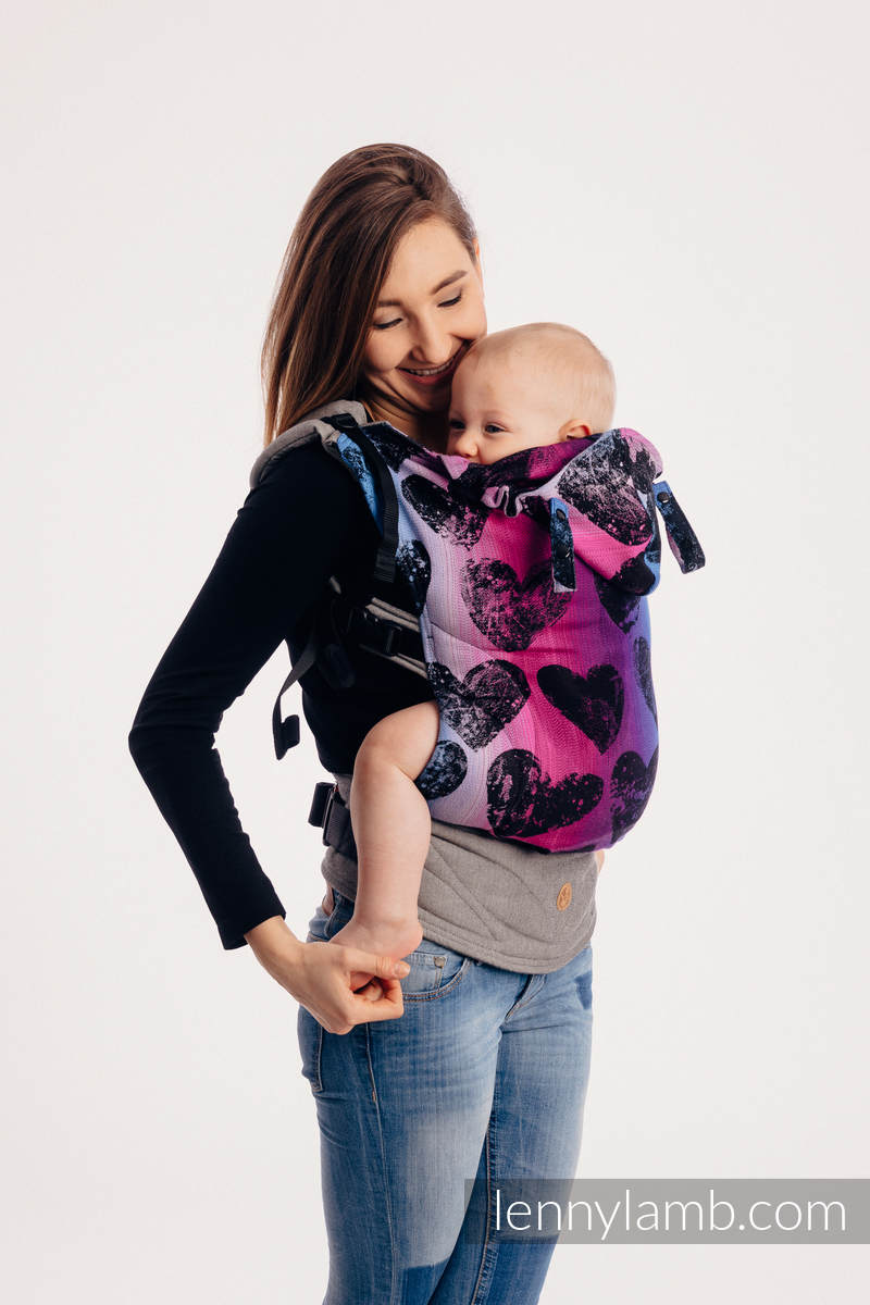 Lennygo Ergonomic Carrier Choice Lovka Pinky Violet Baby Size Jacquard Weave 100 Cotton