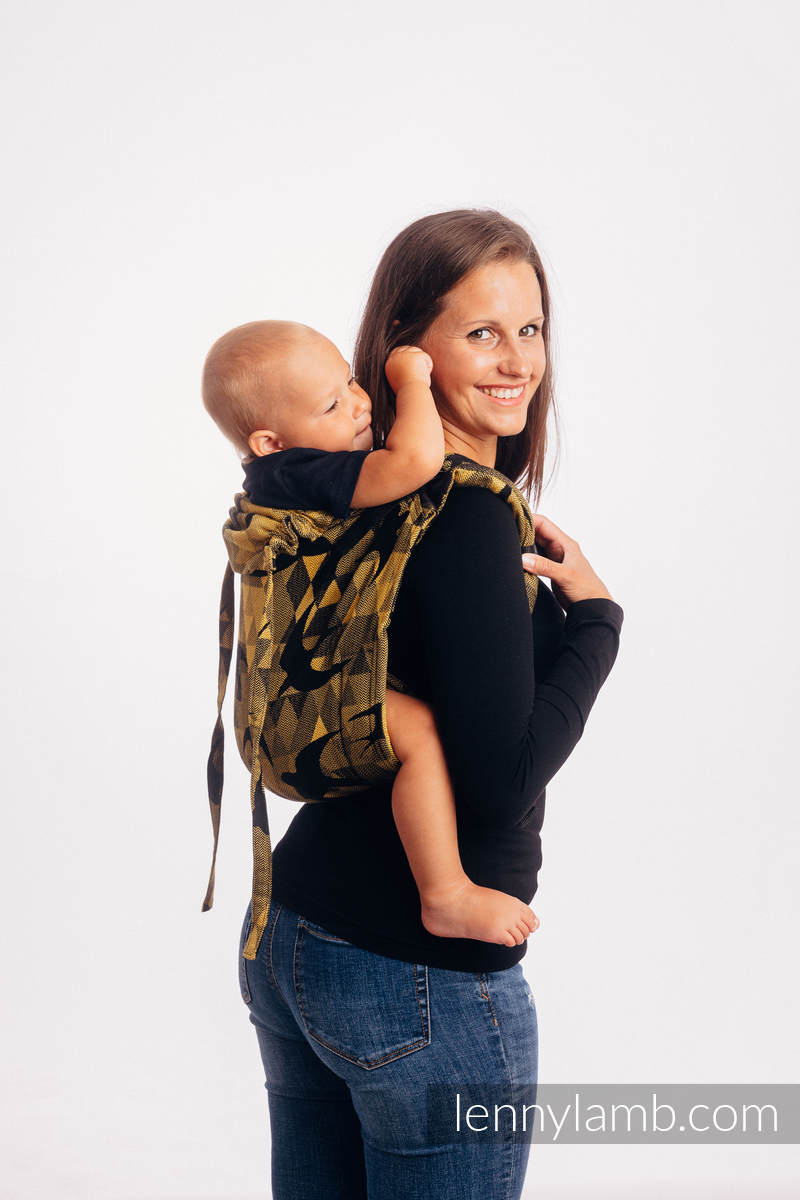 gold baby carrier