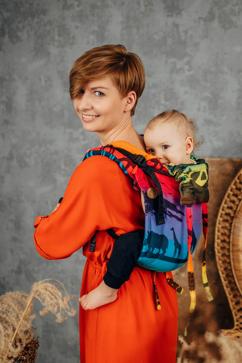 Lenny Buckle Onbuhimo baby carrier, standard size, jacquard weave (100