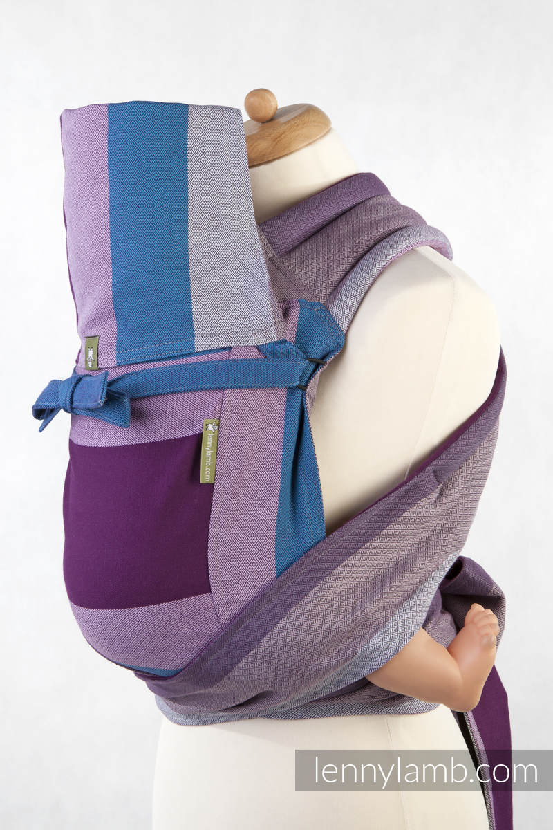 MEI TAI carrier Toddler diamond weave 100 cotton with hood Norwegian Diamond grade B