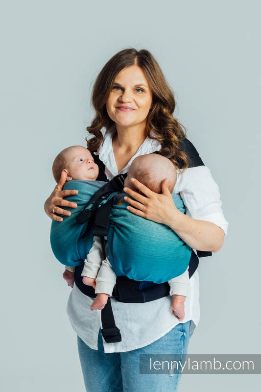 LennyTwin Tragehilfe, Größe Standard, Kreuzköper-Bindung, 100% Baumwolle - AIRGLOW #babywearing