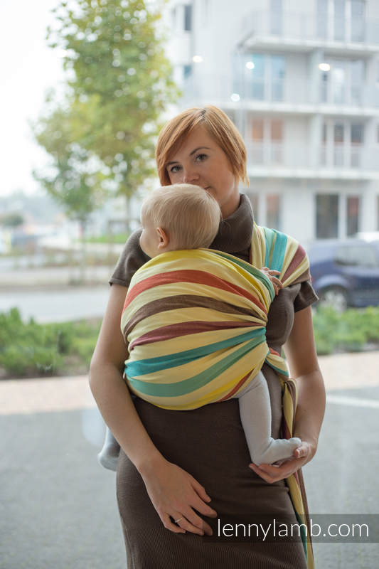 Baby Sling, Broken Twill Weave, 100% cotton,  Sunny Smile - size L #babywearing