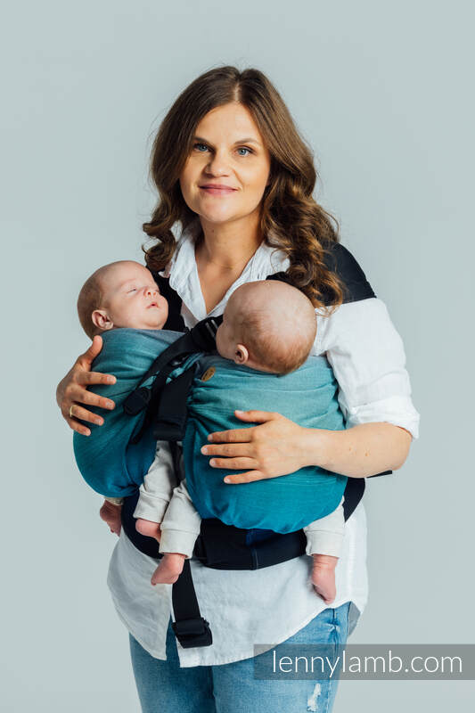 LennyTwin Tragehilfe, Größe Standard, Kreuzköper-Bindung, 100% Baumwolle - AIRGLOW #babywearing