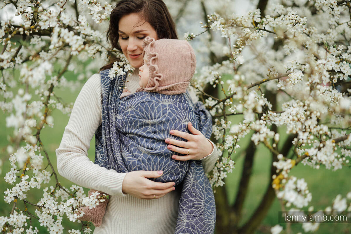 Baby Wrap, Pocket Weave (61% cotton, 39% tussah silk) - LOTUS - SHORE - size M #babywearing