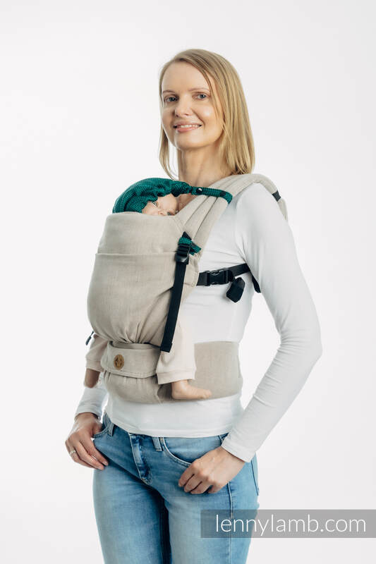 Baby carrier hood (100% cotton) - EMERALD #babywearing