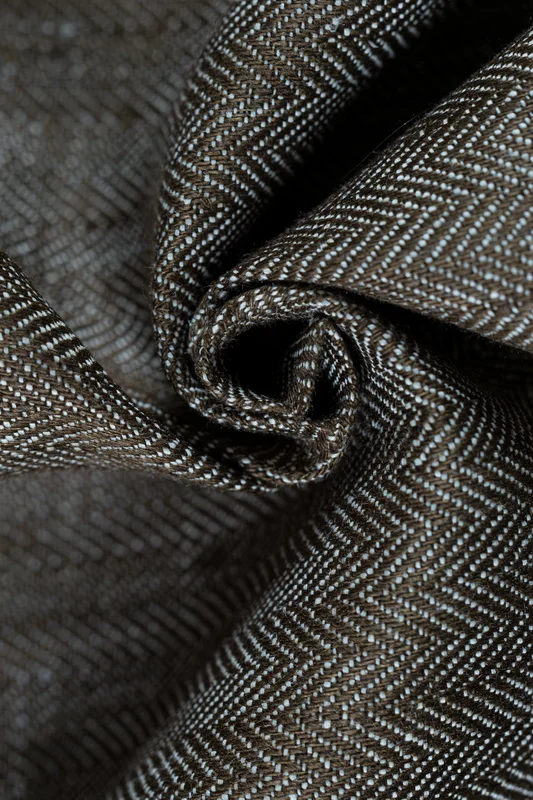 Baby Wrap, chevron weave (100% linen) - ARROW - WOOD - size S #babywearing