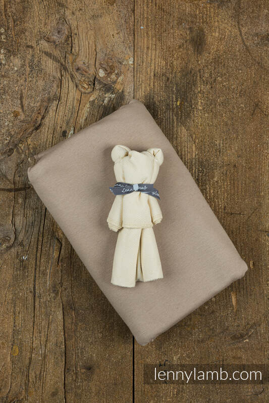 Set de baño para el bebé - Fular elástico - Nude Beige & Oso de pañales #babywearing