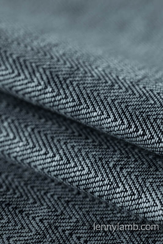 Baby Wrap, chevron weave (100% linen) - ARROW - WAVE - size XS #babywearing