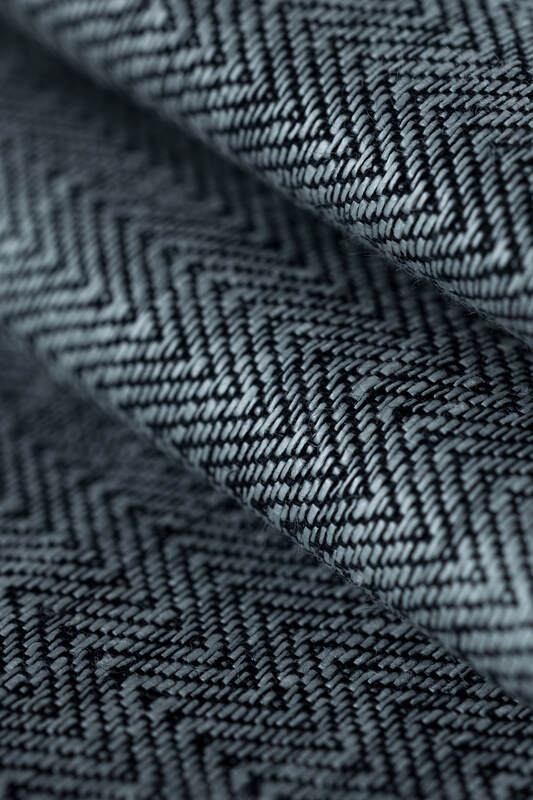 Ring Sling, Chevron Weave, with gathered shoulder (100% linen) - ARROW - WAVE - standard 1.8m #babywearing