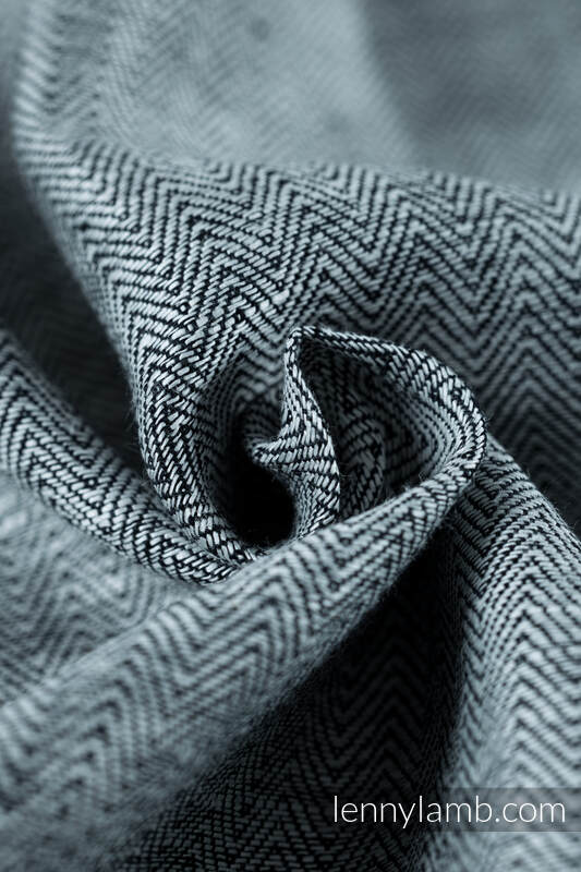 Baby Wrap, chevron weave (100% linen) - ARROW - WAVE - size XS #babywearing