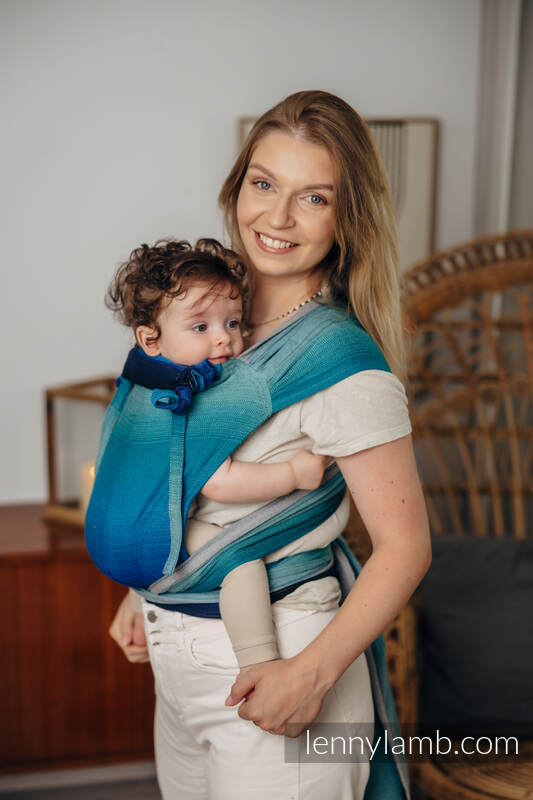 WRAP-TAI carrier Mini, broken-twill weave - 100% cotton - with hood - AIRGLOW #babywearing