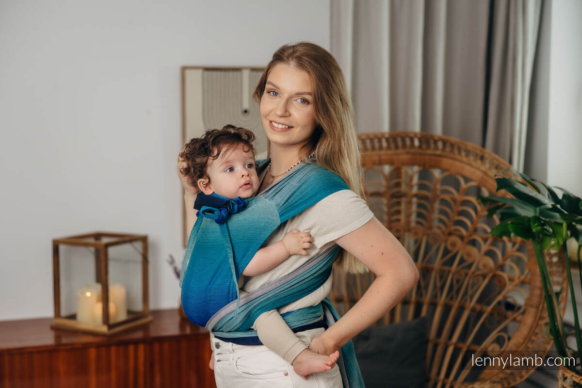 WRAP-TAI mini, sergé brisé, 100 % coton, avec capuche - AIRGLOW #babywearing