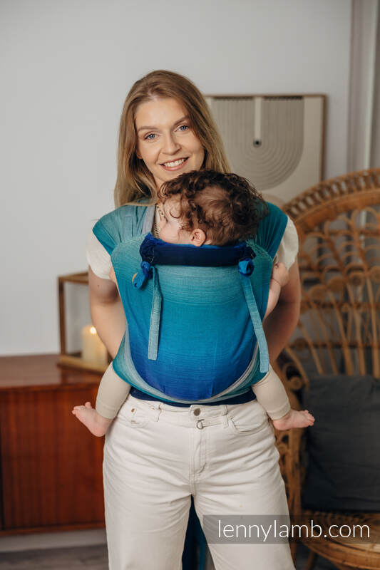 Wrap-Tai Tragehilfe Toddler / Kreuzköper-Bindung / 100% Baumwolle / mit Kapuze - AIRGLOW #babywearing