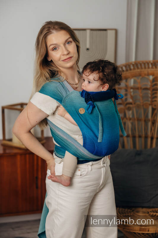 WRAP-TAI Mini con cappuccio, tessitura broken-twill, 100% cotone - AIRGLOW #babywearing